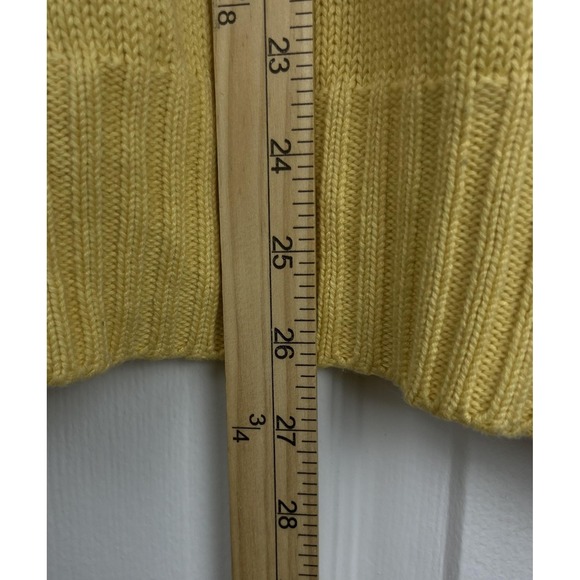 Polo Ralph Lauren Sweater Vest Mens Medium Yellow Geometric Knit Button Front - Picture 5 of 5